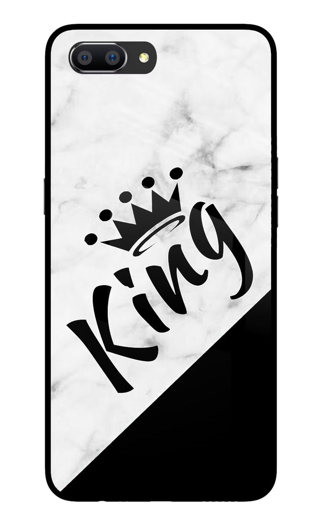 King Realme C1 Glass Case Back Cover by Casekaro