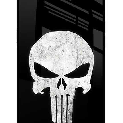 Punisher Skull Realme C1 Glass Case Back Cover by Casekaro