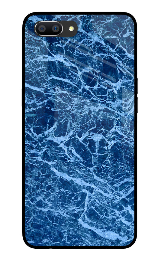 Blue Marble Realme C1 Glass Case Back Cover by Casekaro