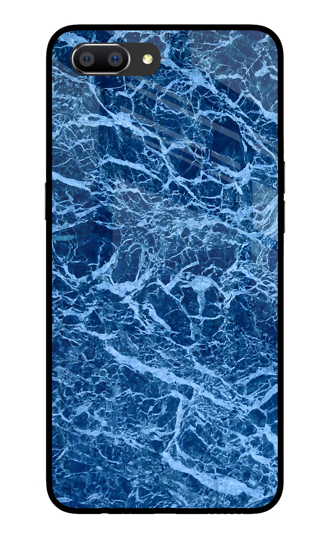 Blue Marble Realme C1 Glass Case