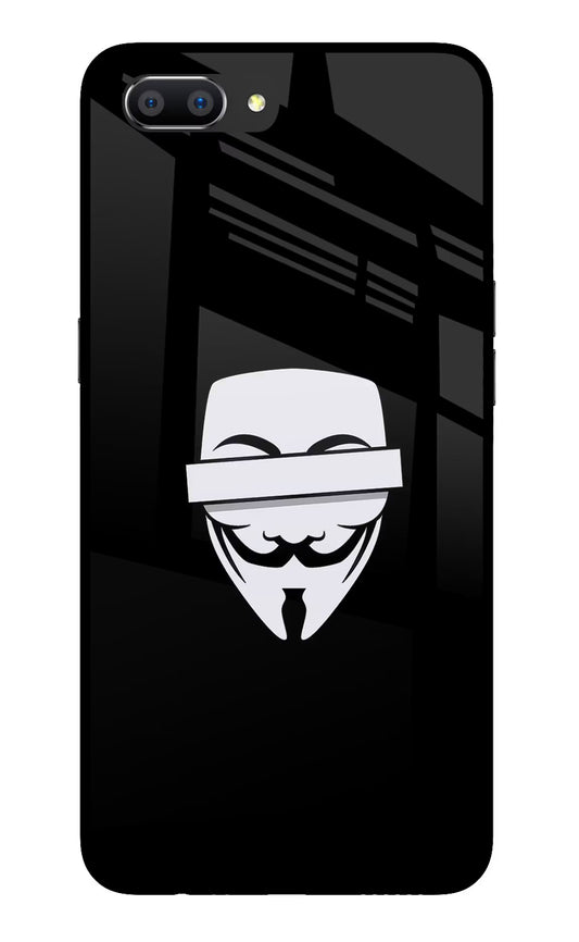 Anonymous Face Realme C1 Glass Case