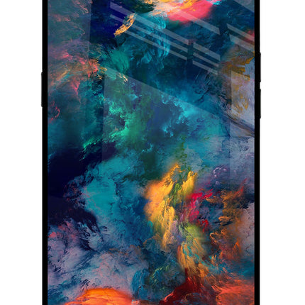 Artwork Paint Realme C1 Glass Case Back Cover by Casekaro