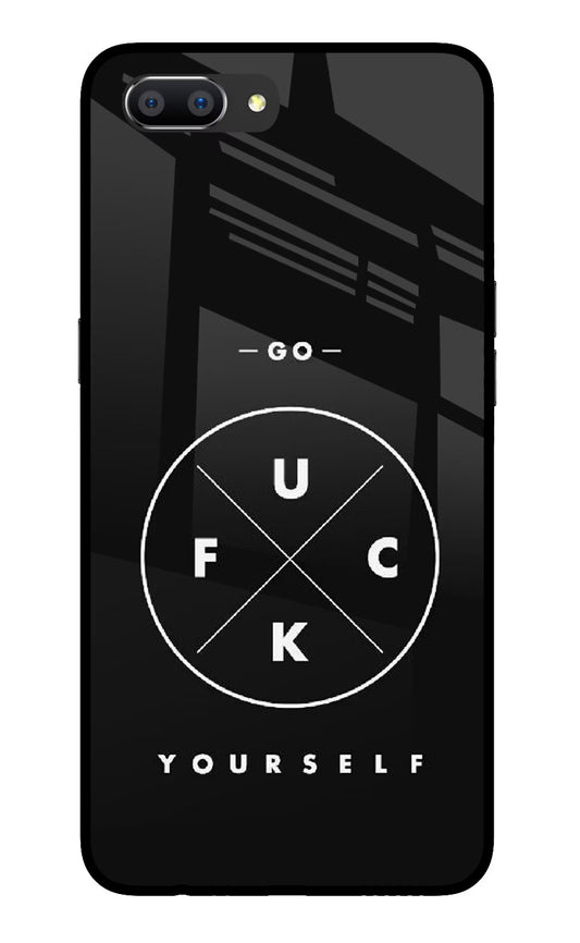 Go Fuck Yourself Realme C1 Glass Case
