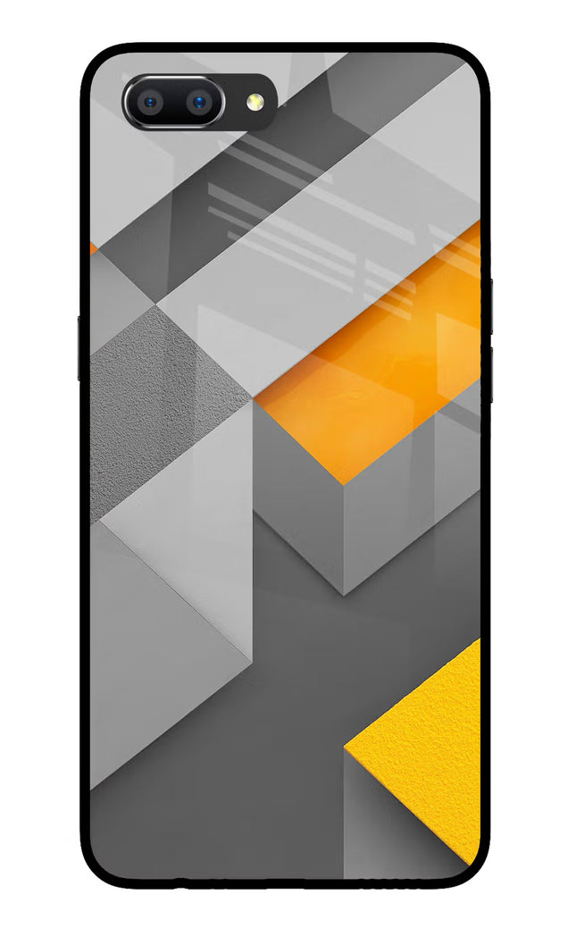 Abstract Realme C1 Glass Case Back Cover by Casekaro