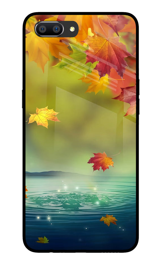 Flowers Realme C1 Glass Case Back Cover by Casekaro