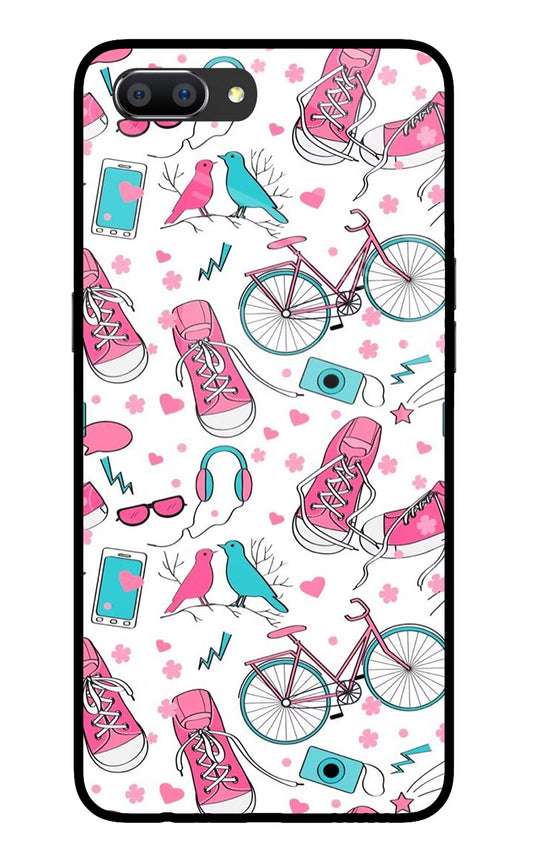 Artwork Realme C1 Glass Case Back Cover by Casekaro