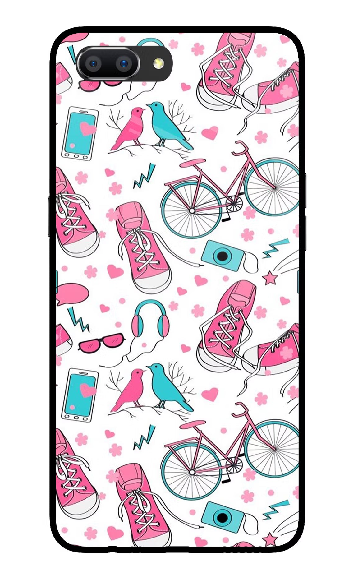 Artwork Realme C1 Glass Case