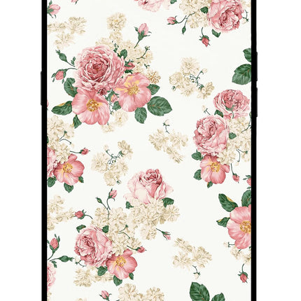 Flowers Realme C1 Glass Case Back Cover by Casekaro