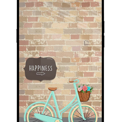 Happiness Artwork Realme C1 Glass Case Back Cover by Casekaro