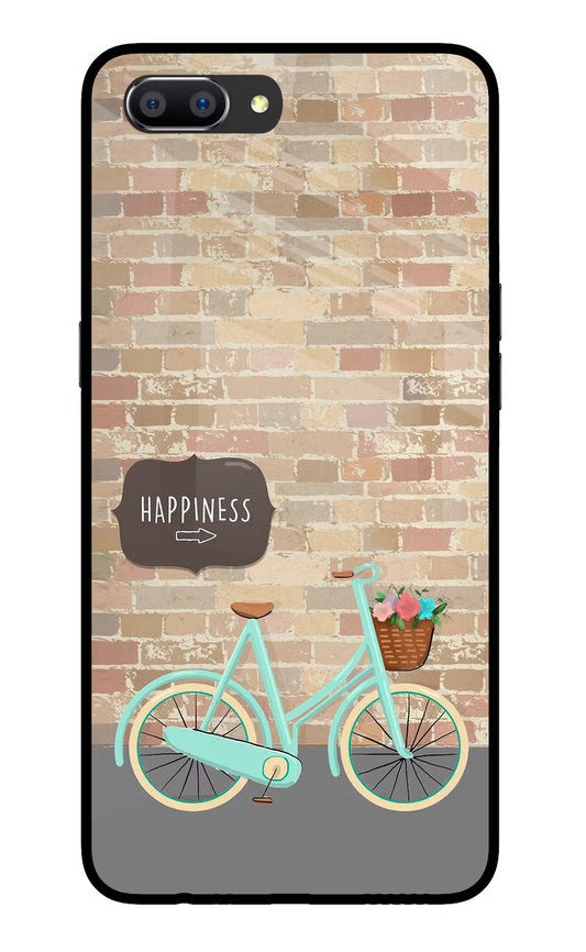 Happiness Artwork Realme C1 Glass Case