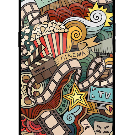 Cinema Abstract Realme C1 Glass Case Back Cover by Casekaro