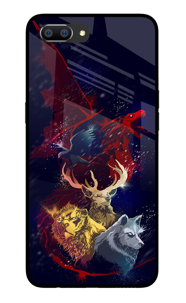 Game Of Thrones Realme C1 Glass Case Back Cover by Casekaro