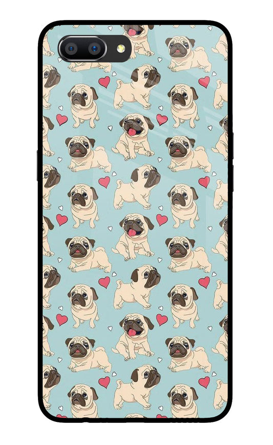 Pug Dog Realme C1 Glass Case Back Cover by Casekaro