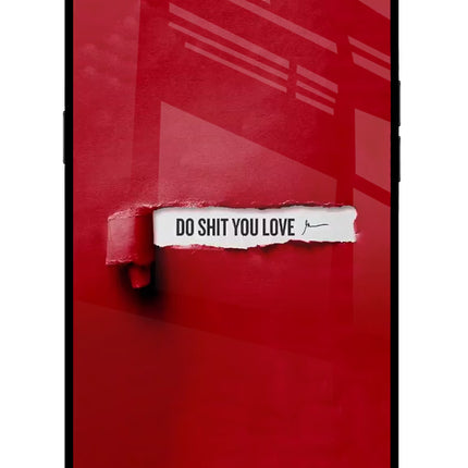 Do Shit You Love Realme C1 Glass Case Back Cover by Casekaro