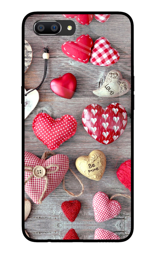 Love Wallpaper Realme C1 Glass Case Back Cover by Casekaro