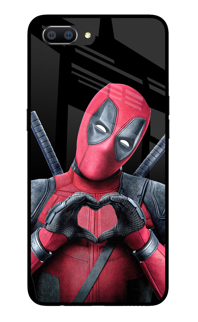Deadpool Realme C1 Glass Case Back Cover by Casekaro