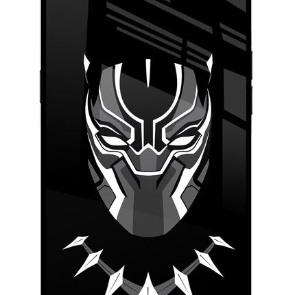 Black Panther Realme C1 Glass Case Back Cover by Casekaro