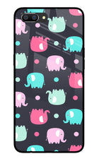 Elephants Realme C1 Glass Case Back Cover by Casekaro