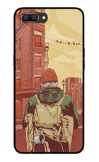 Adventurous Realme C1 Glass Case Back Cover by Casekaro