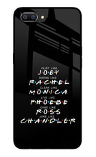 FRIENDS Character Realme C1 Glass Case Back Cover by Casekaro