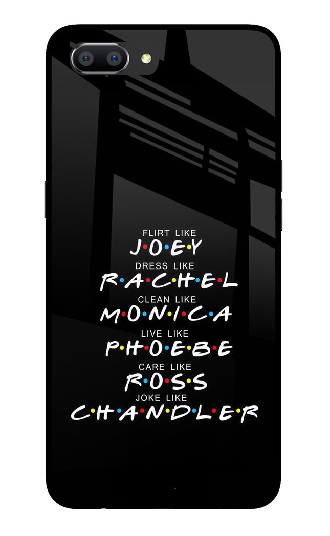 FRIENDS Character Realme C1 Glass Case Back Cover by Casekaro