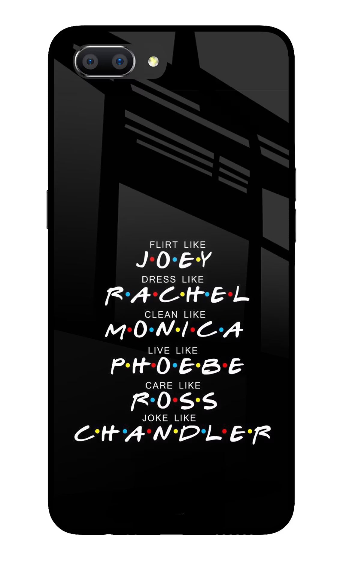 FRIENDS Character Realme C1 Glass Case