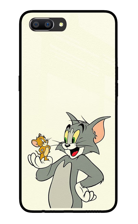 Tom & Jerry Realme C1 Glass Case Back Cover by Casekaro