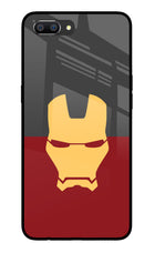 Ironman Realme C1 Glass Case Back Cover by Casekaro