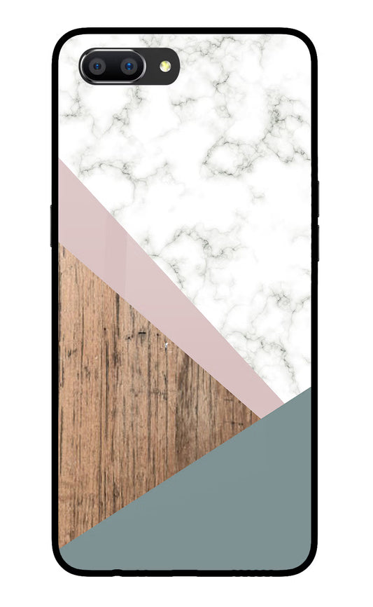 Marble wood Abstract Realme C1 Glass Case