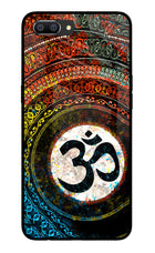 Om Cultural Realme C1 Glass Case Back Cover by Casekaro