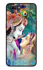 Lord Radha Krishna Realme C1 Glass Case Back Cover by Casekaro
