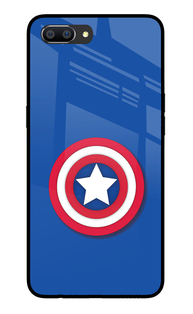 Shield Realme C1 Glass Case Back Cover by Casekaro