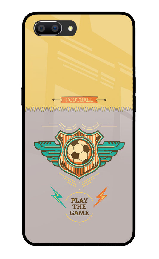Football Realme C1 Glass Case