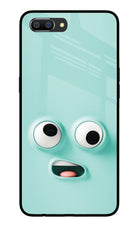 Funny Cartoon Realme C1 Glass Case Back Cover by Casekaro