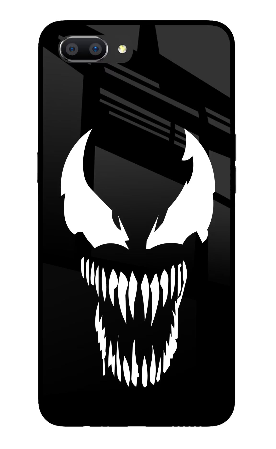 Venom Realme C1 Glass Case Back Cover by Casekaro