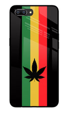 Weed Flag Realme C1 Glass Case Back Cover by Casekaro