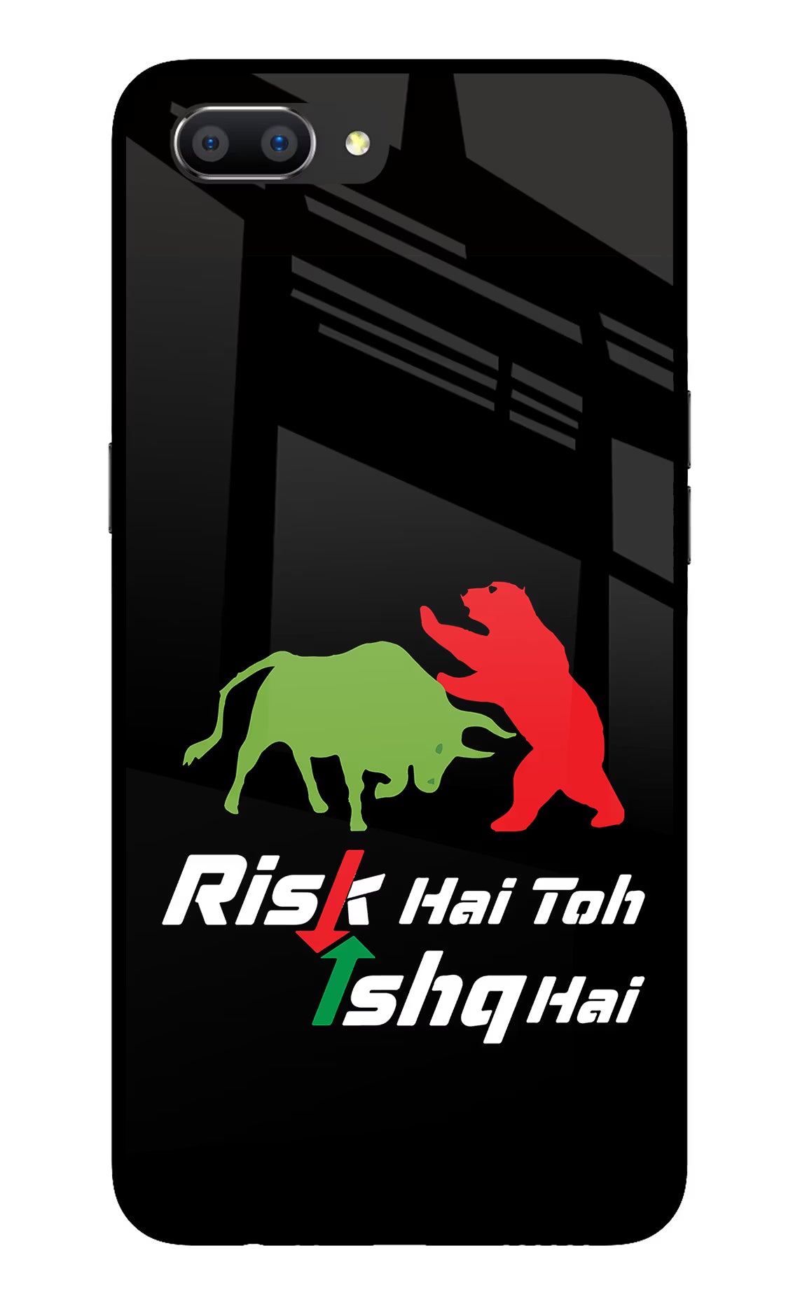 Risk Hai Toh Ishq Hai Realme C1 Glass Case