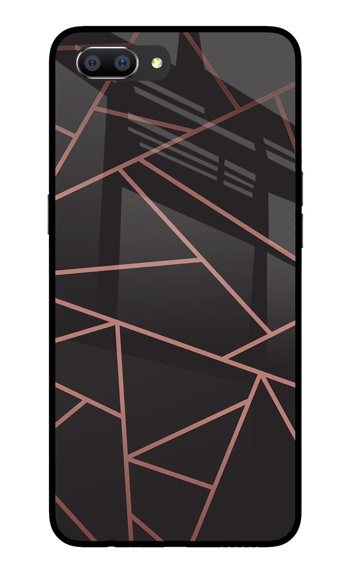 Geometric Pattern Realme C1 Glass Case