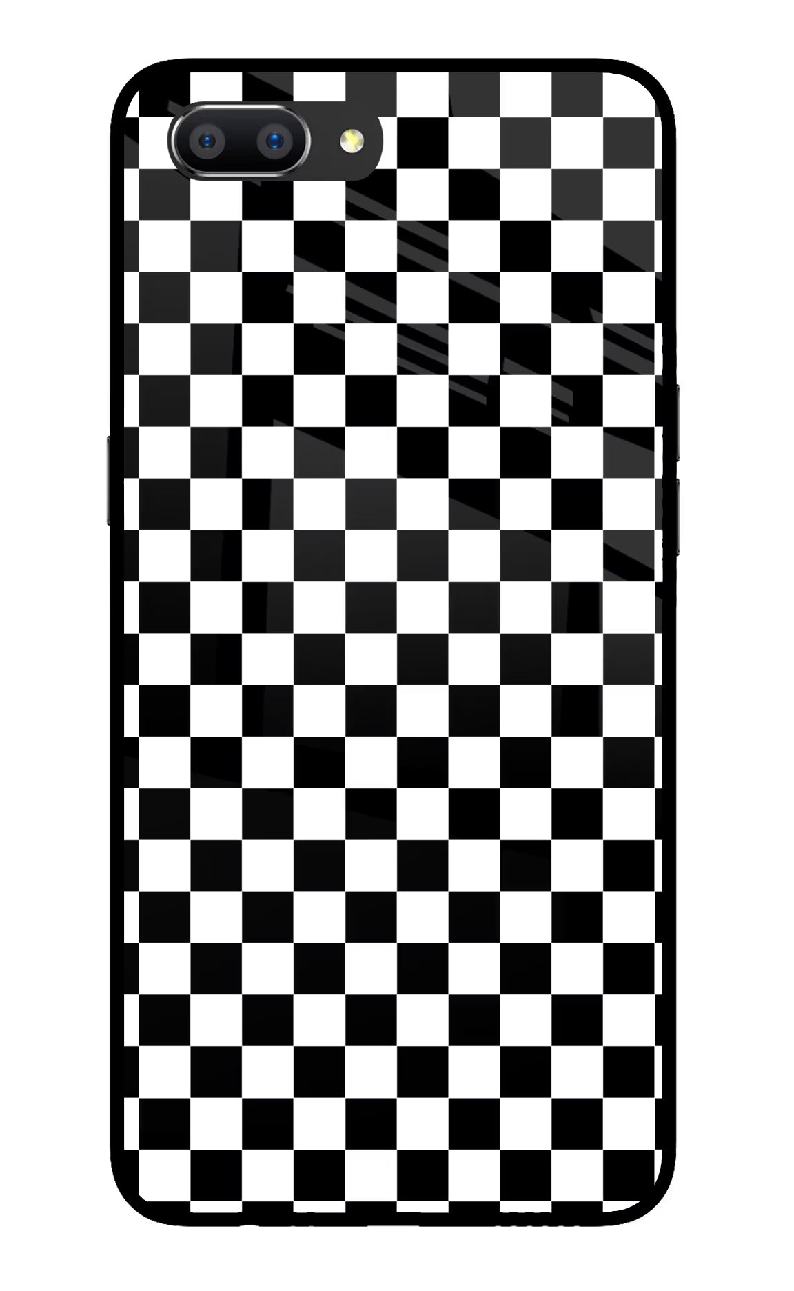 Chess Board Realme C1 Glass Case Back Cover by Casekaro