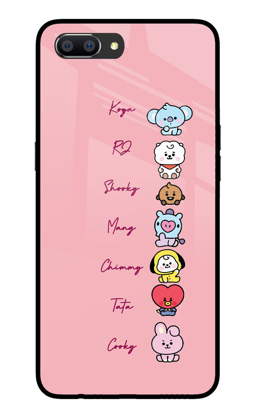 BTS names Realme C1 Glass Case Back Cover by Casekaro