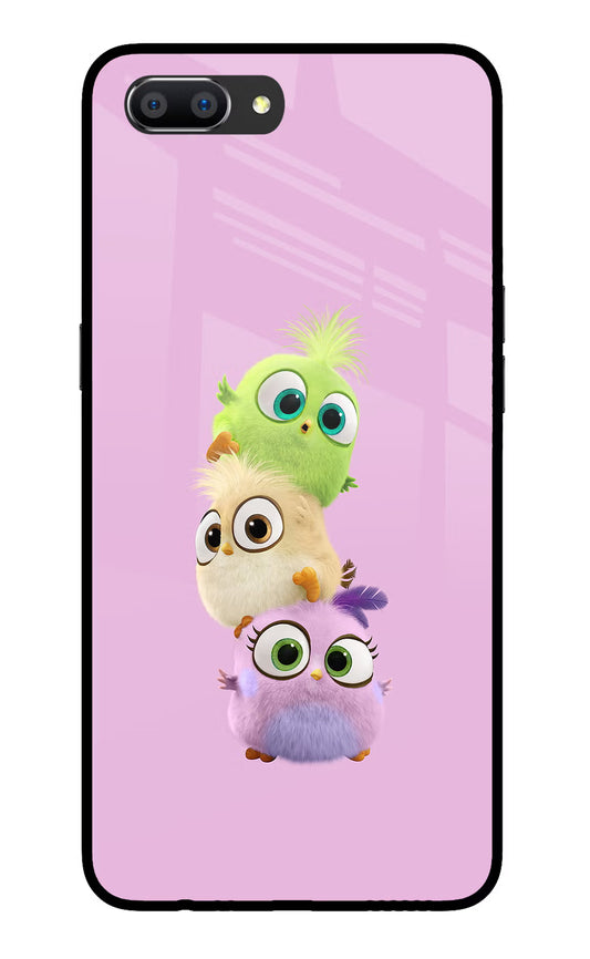Cute Little Birds Realme C1 Glass Case Back Cover by Casekaro