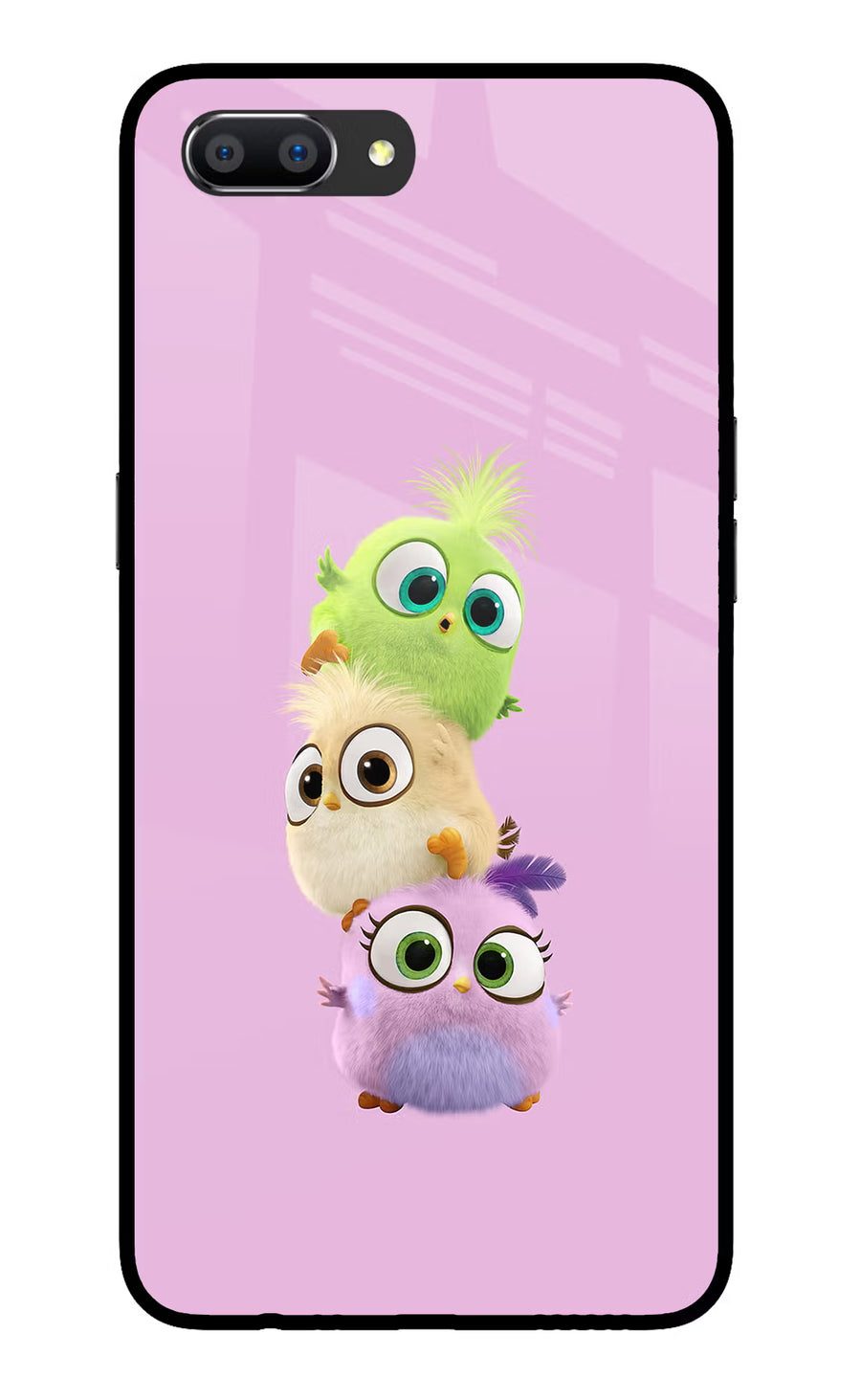 Cute Little Birds Realme C1 Back Cover, Glass case