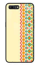 Ethnic Seamless Realme C1 Glass Case Back Cover by Casekaro