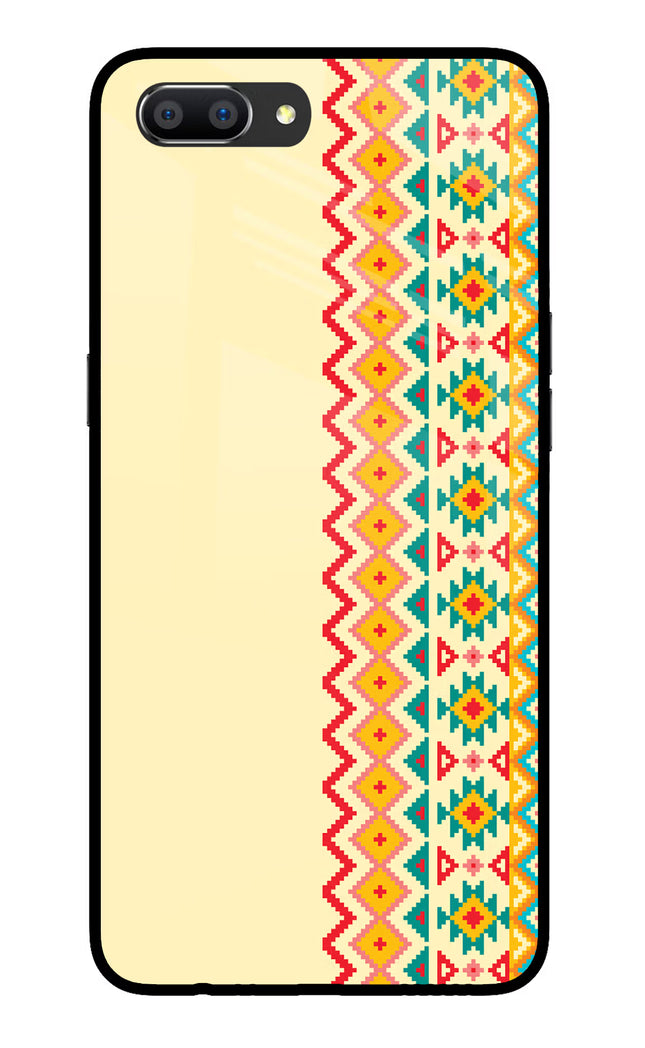 Ethnic Seamless Realme C1 Glass Case Back Cover by Casekaro