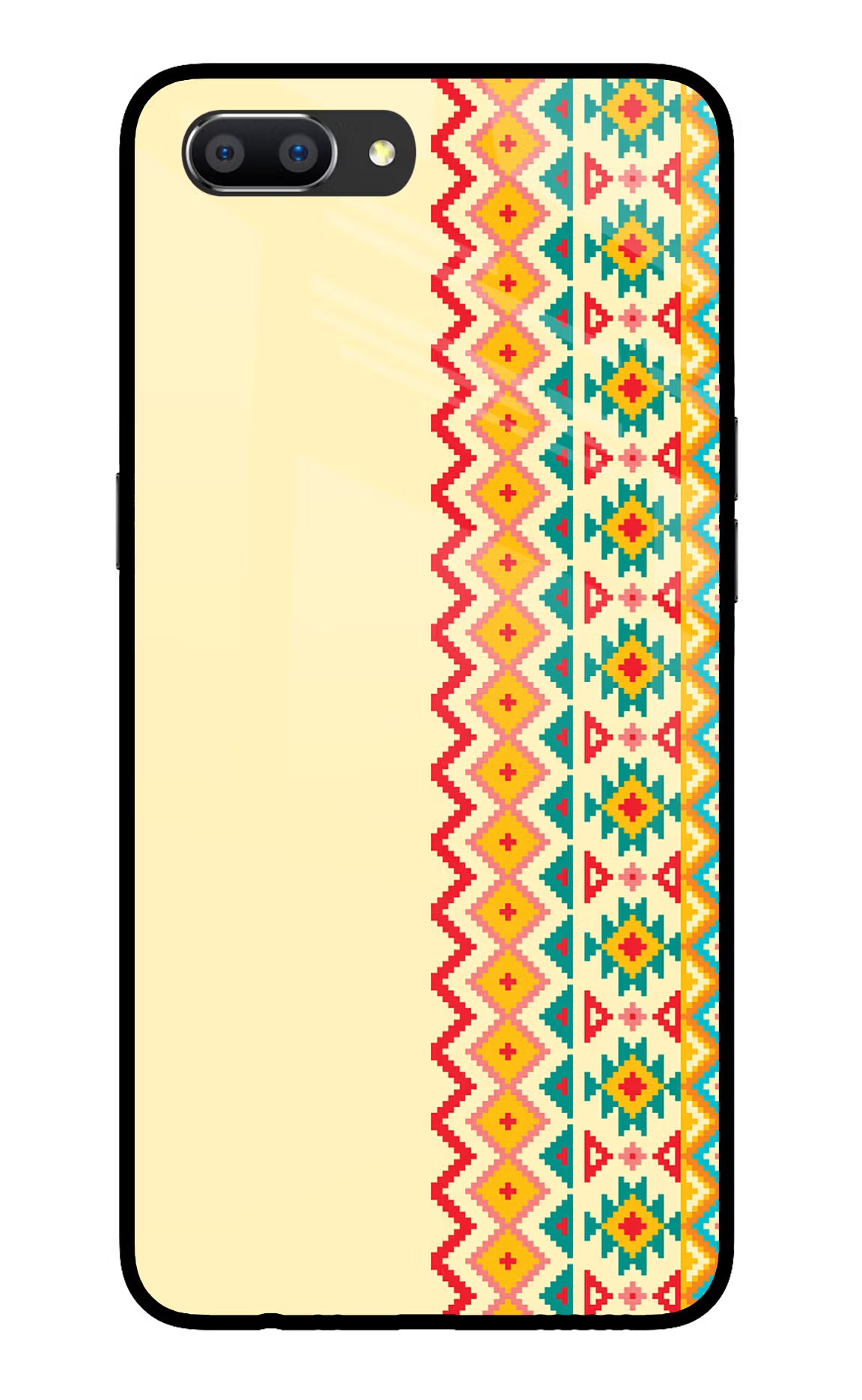 Ethnic Seamless Realme C1 Glass Case