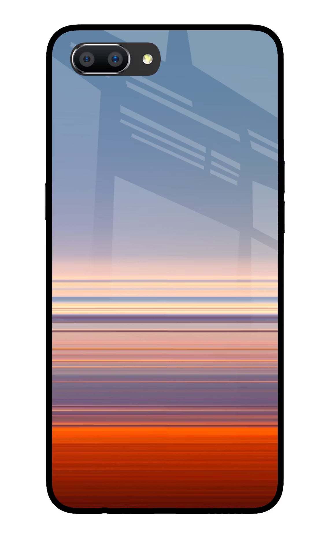 Morning Colors Realme C1 Glass Case Back Cover by Casekaro