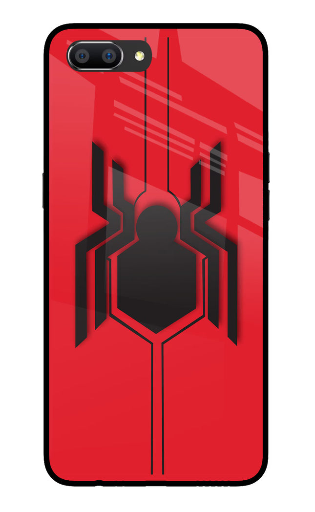 Spider Realme C1 Glass Case Back Cover by Casekaro