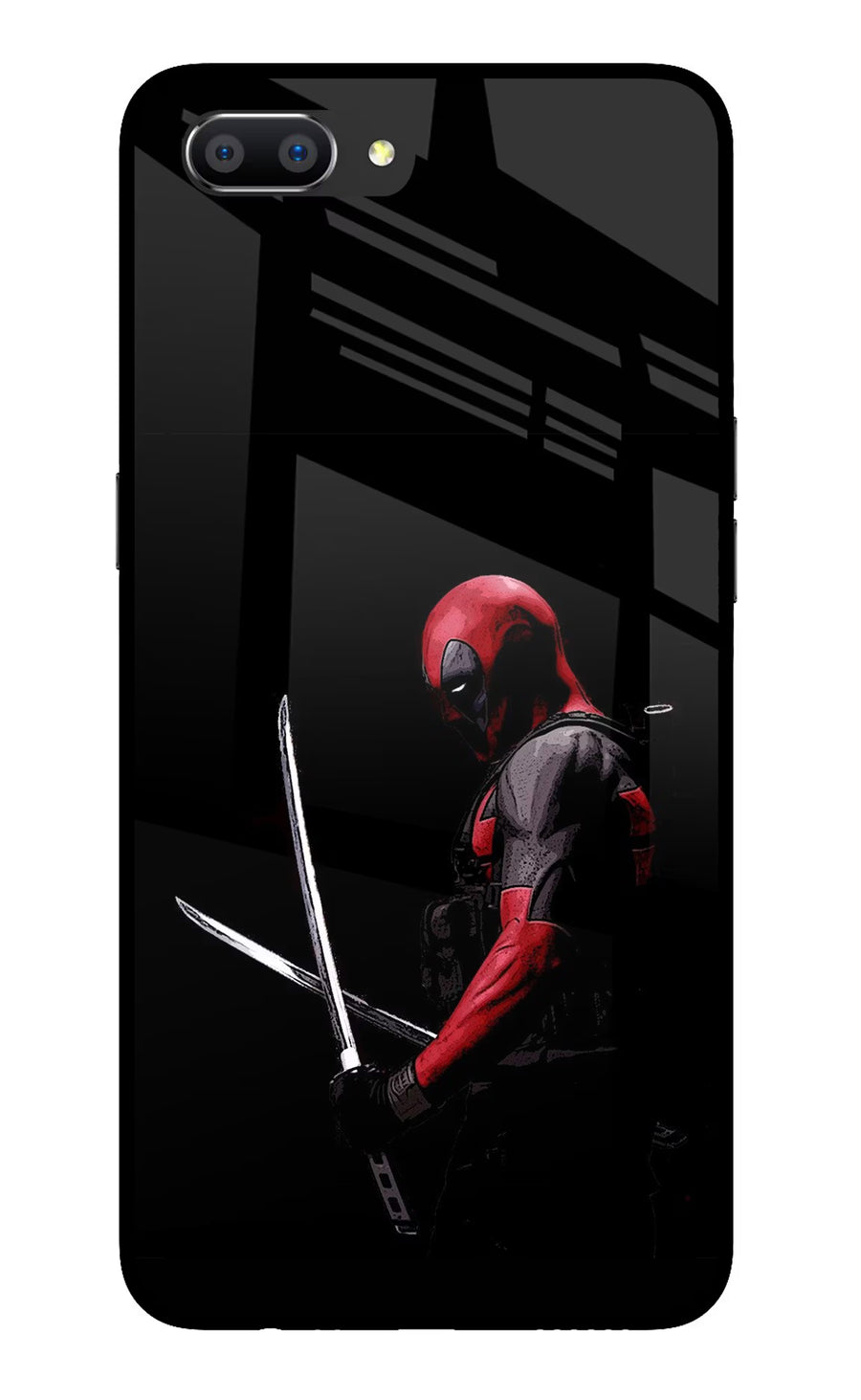 Deadpool Realme C1 Back Cover, Glass case