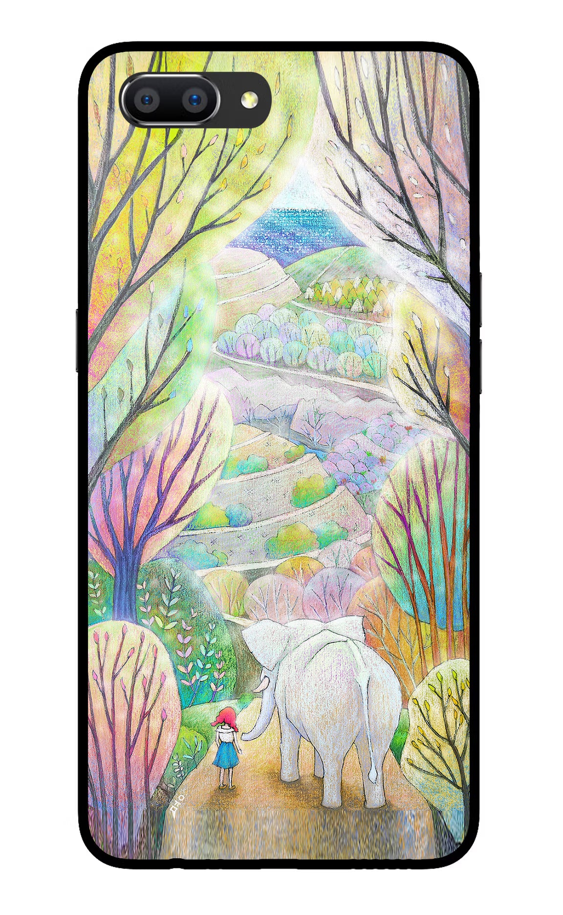 Nature Painting Realme C1 Glass Case