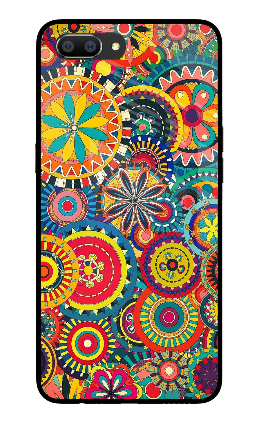 Gol Gol Art Realme C1 Back Cover, Glass case